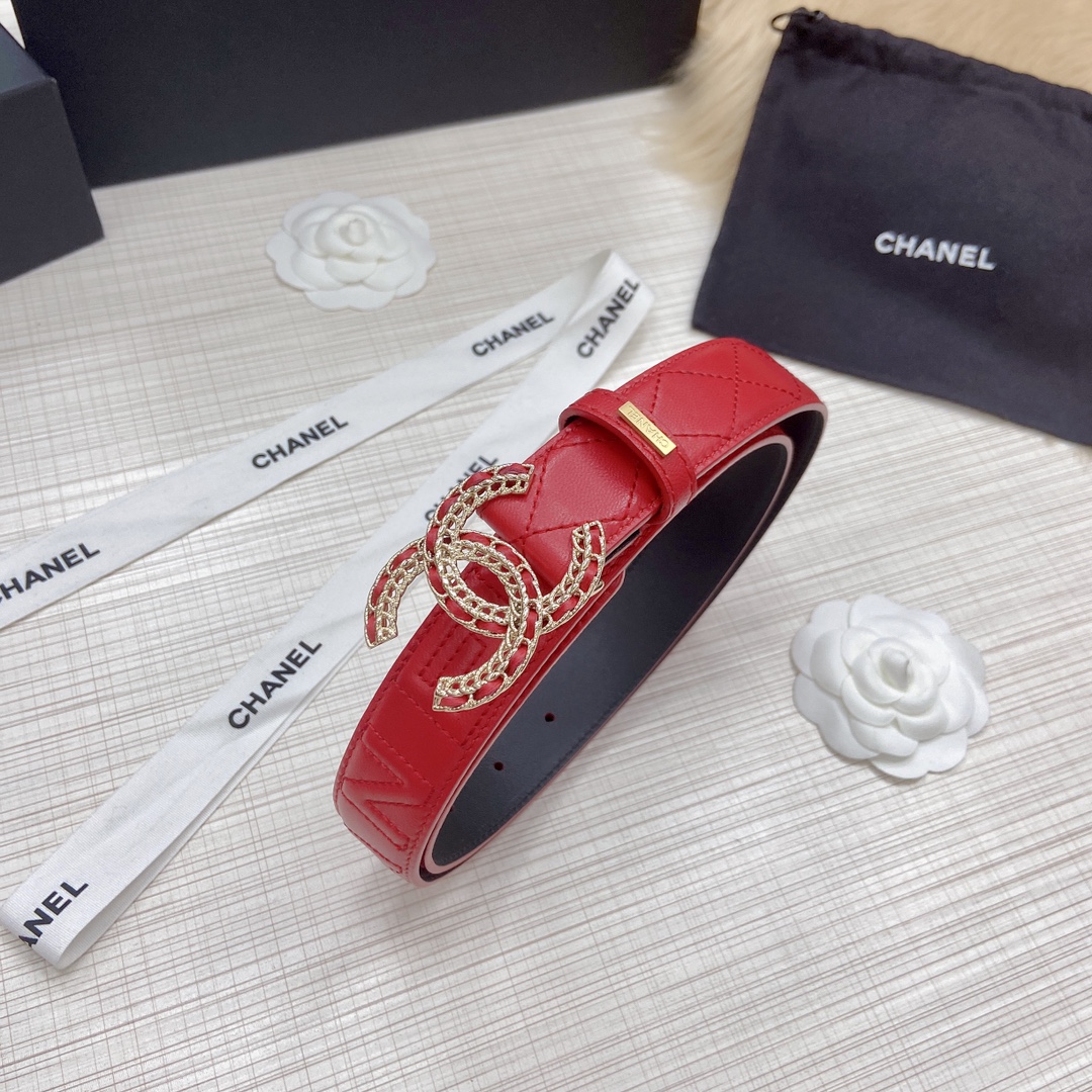 C*hanel Belts Top Quality 30MM