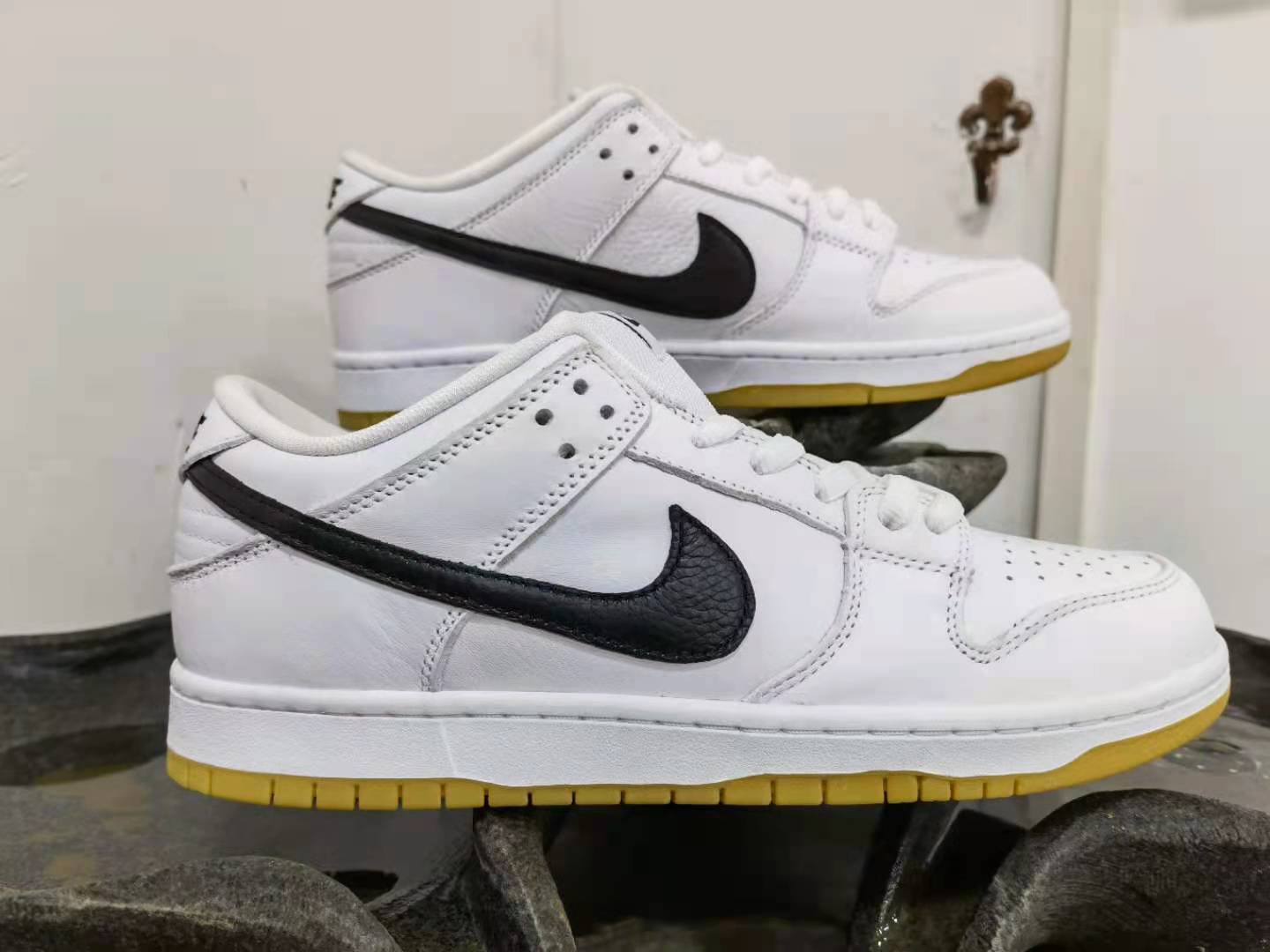 from Nike Dunk SB Low Orange Label White Black CD2563-100
