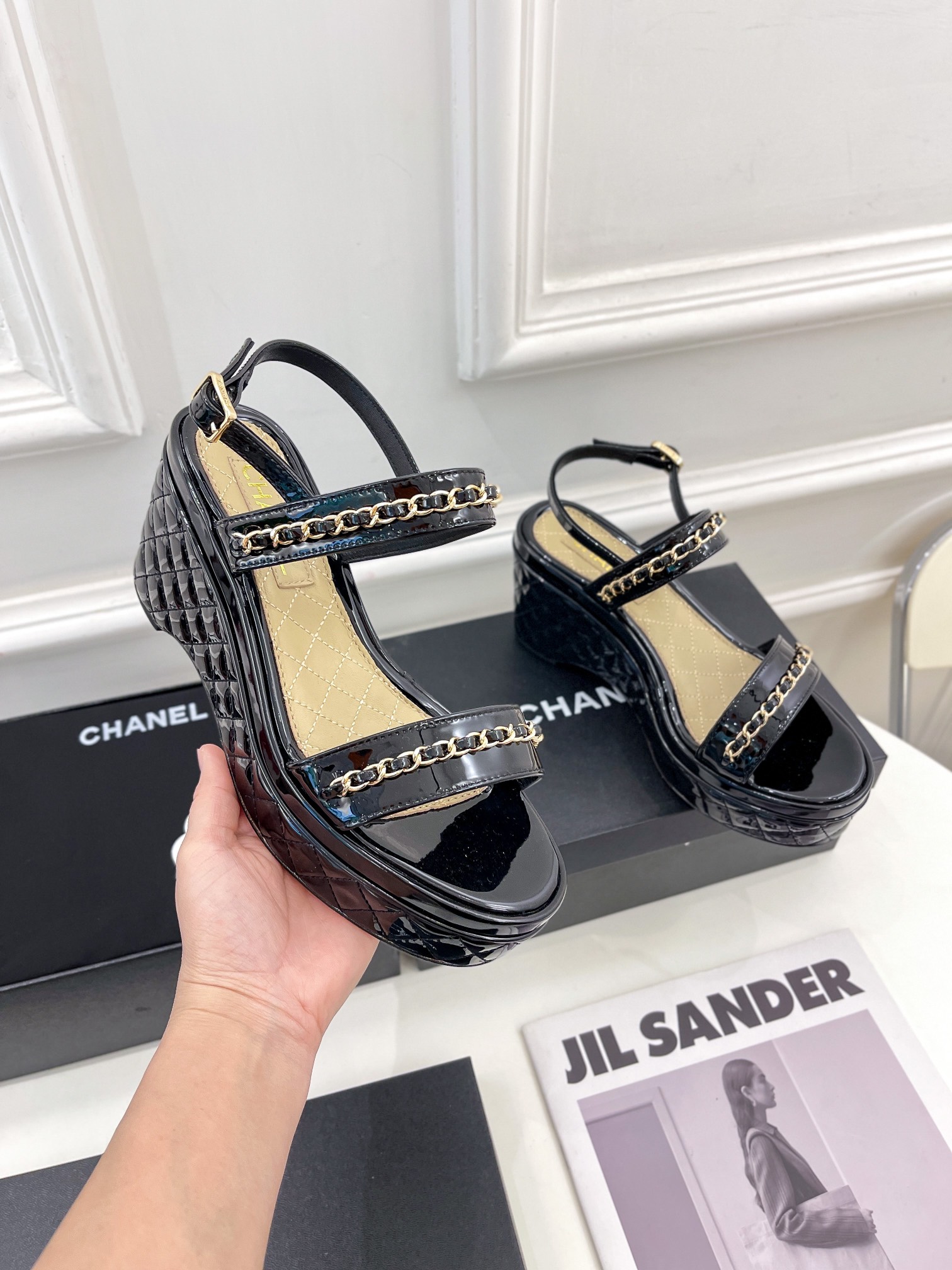 Women C*hanel Top Sandals 8CM