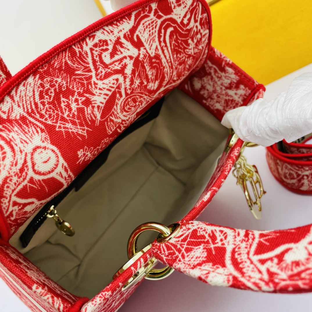 D*ior Top Bag 24*20*11cm