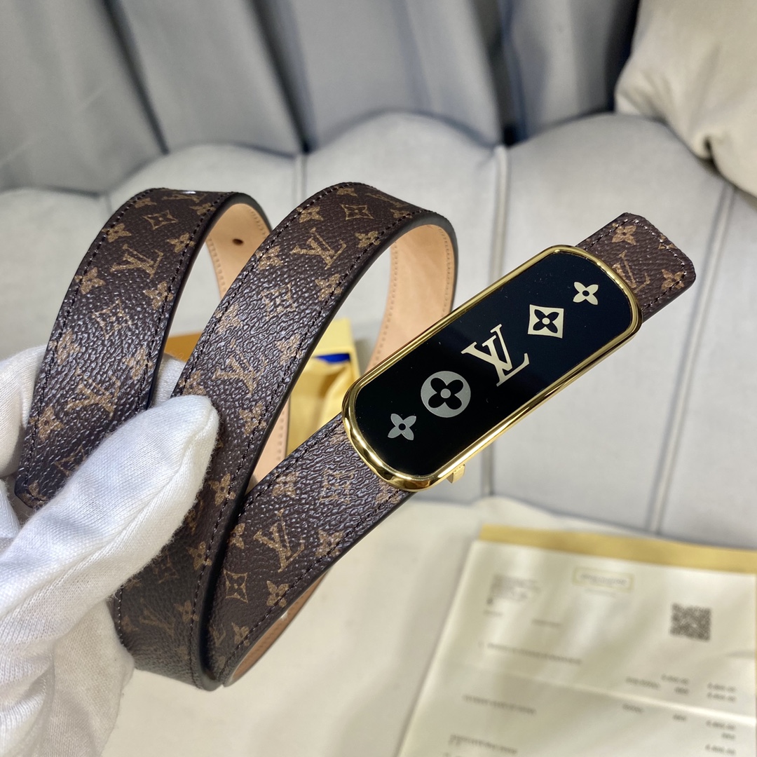 L*ouis V*uitton Belts Top Quality 25MM