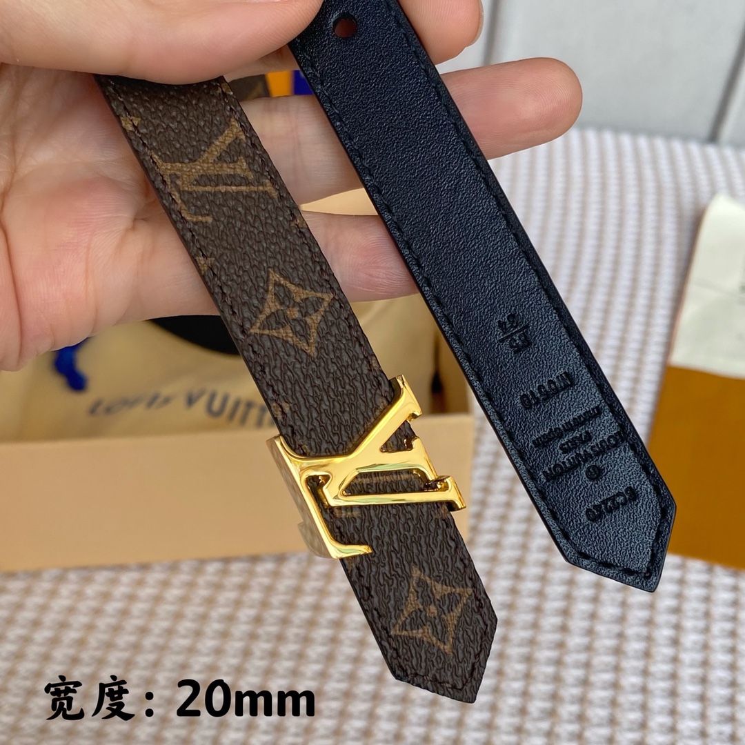 L*ouis V*uitton Belts Top Quality 20MM