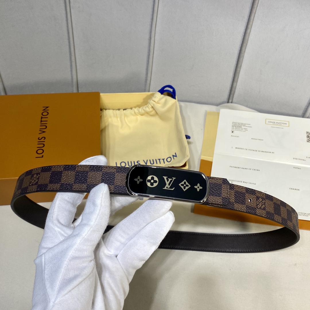 L*ouis V*uitton Belts Top Quality 25MM