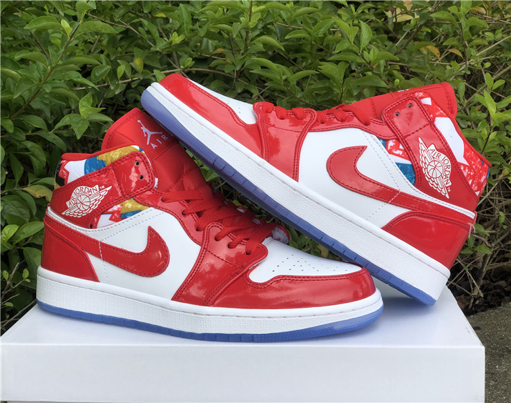 Air Jordan 1 Mid Red Patent 2021 DC7294-600