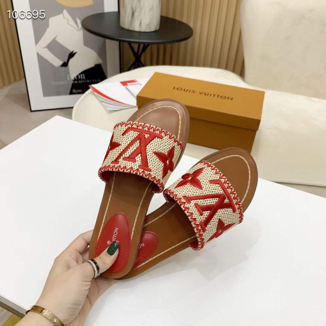 Women L*ouis V*uitton Top Slippers