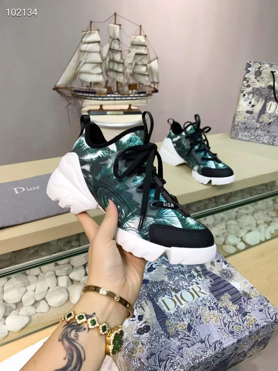 Men Women D*ior Top Sneaker