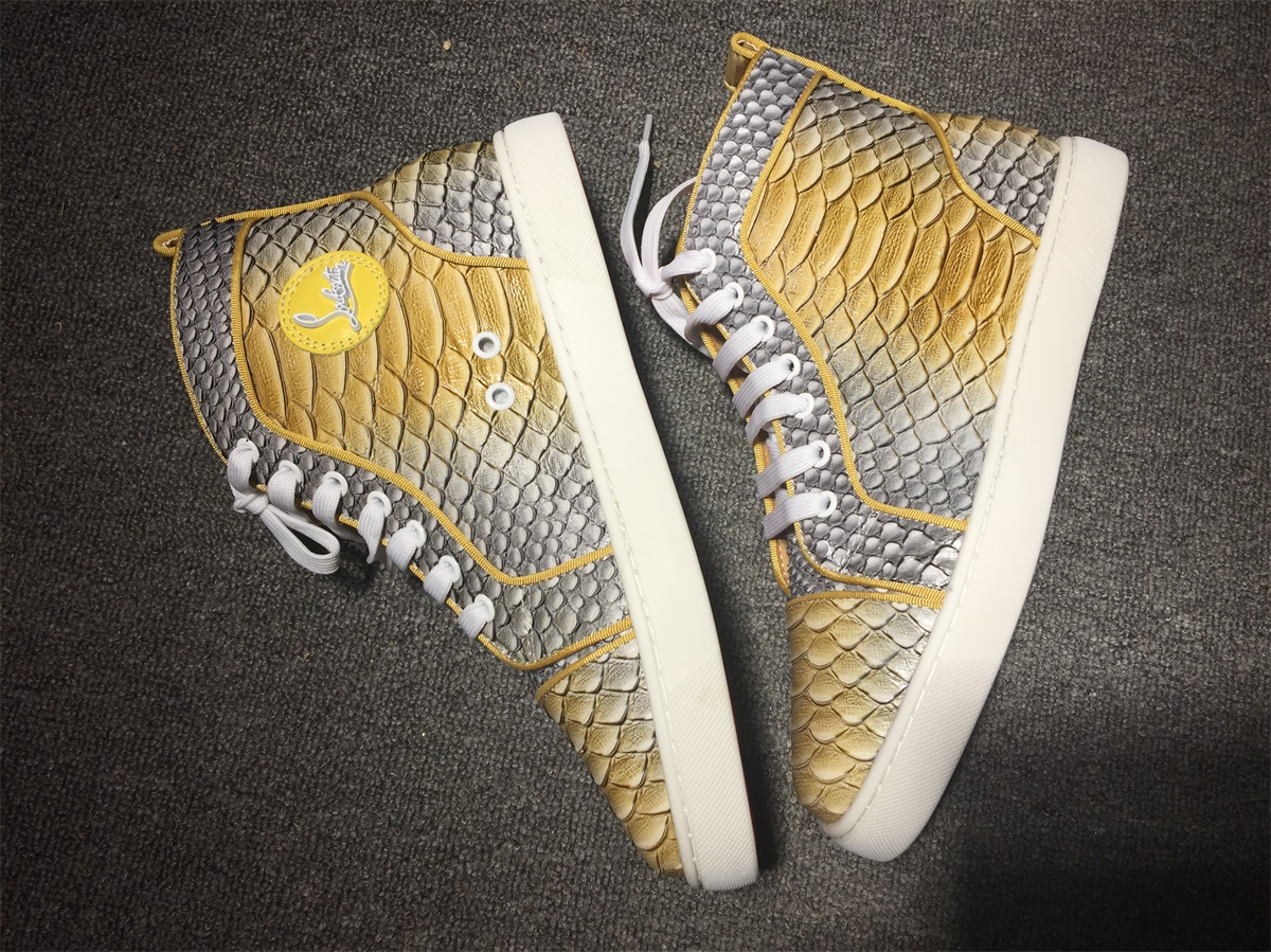 C*ristian L*uboutin Python Sneaker