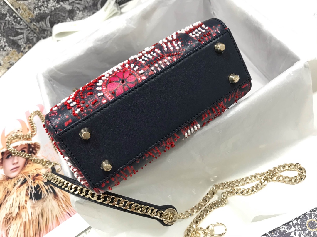 D*ior Top Bag 17*15*7cm