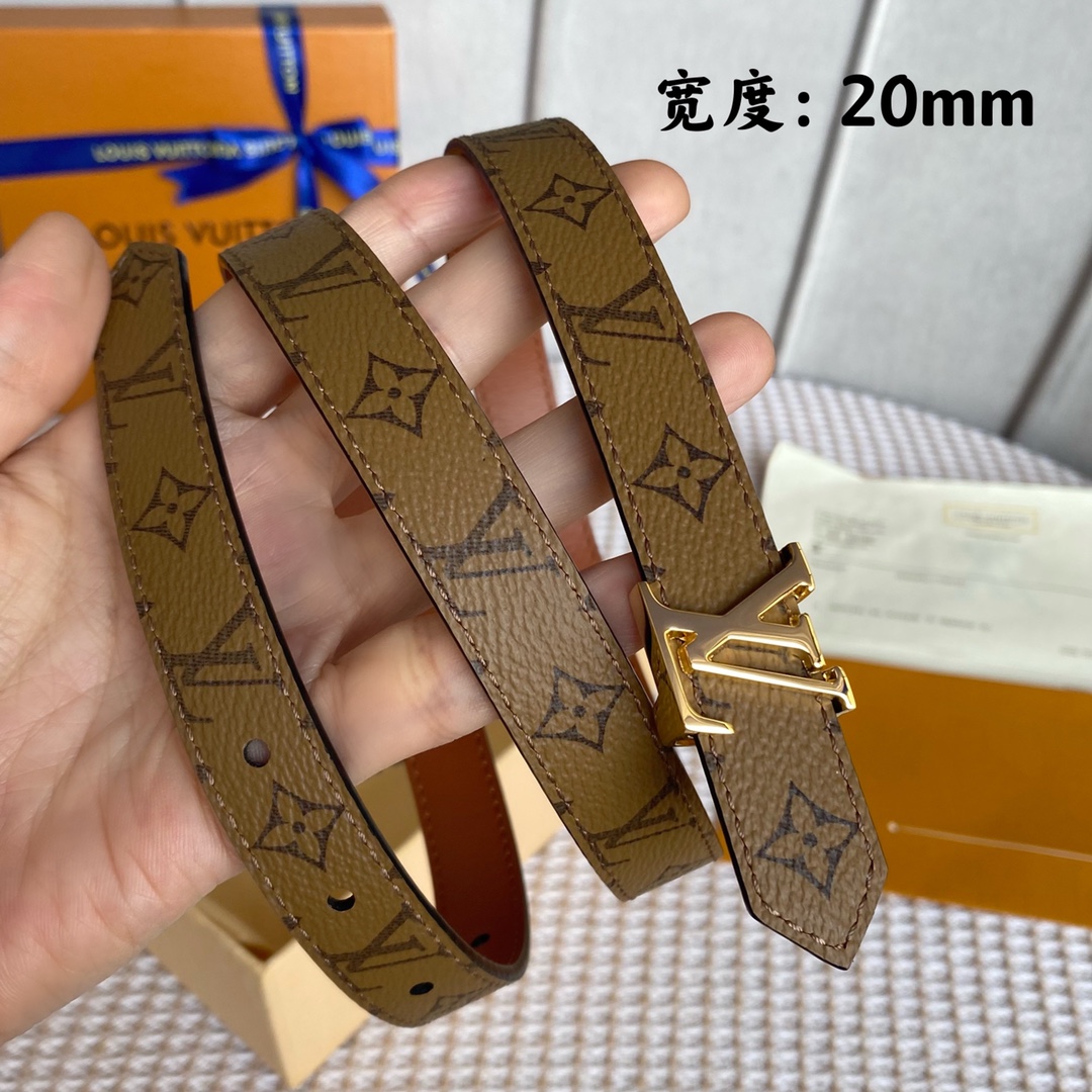 L*ouis V*uitton Belts Top Quality 20MM