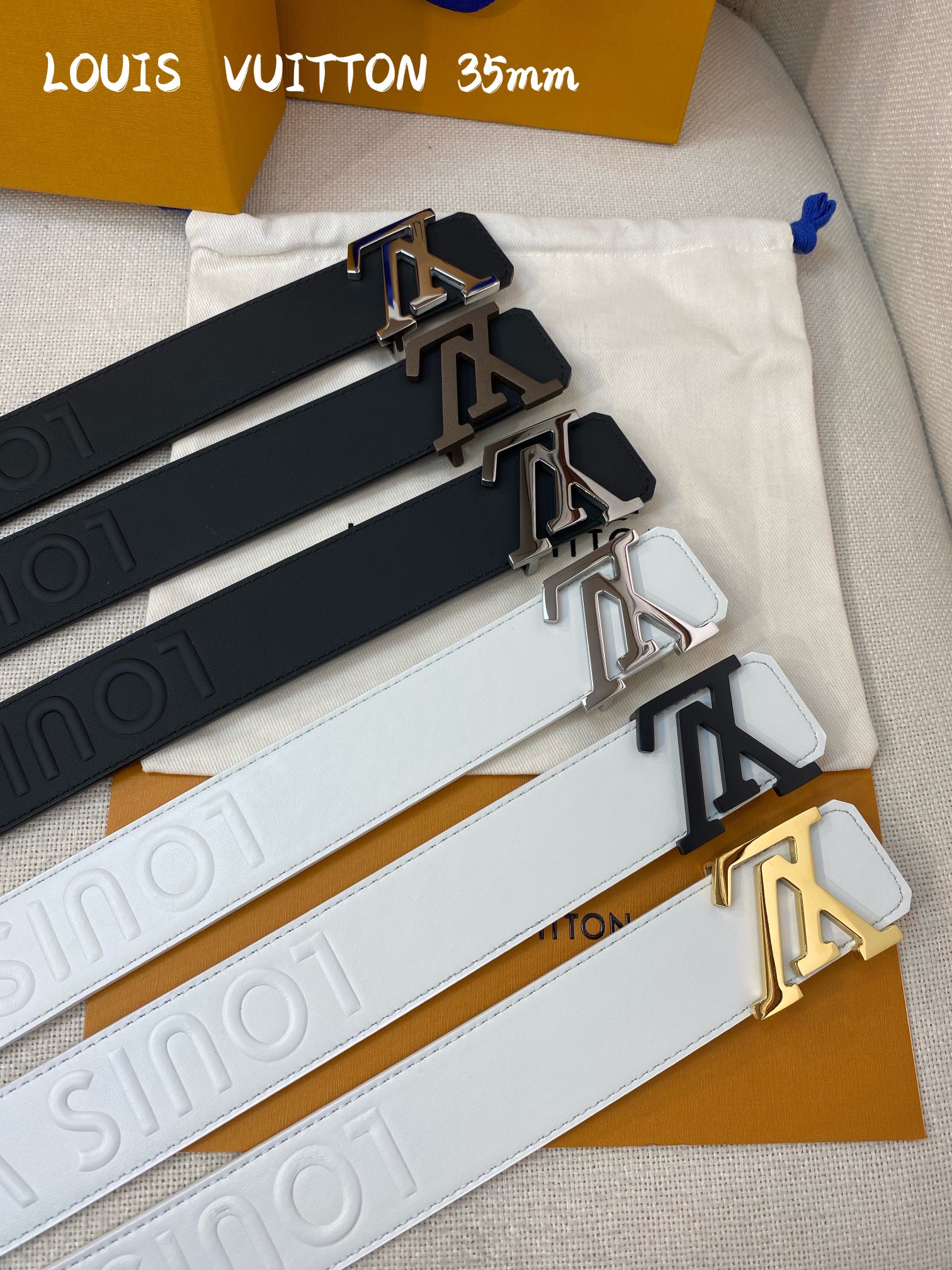 L*ouis V*uitton Belts Top Quality 35MM