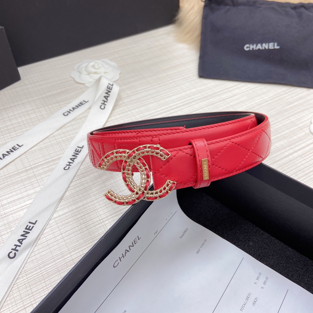 C*hanel Belts Top Quality 30MM