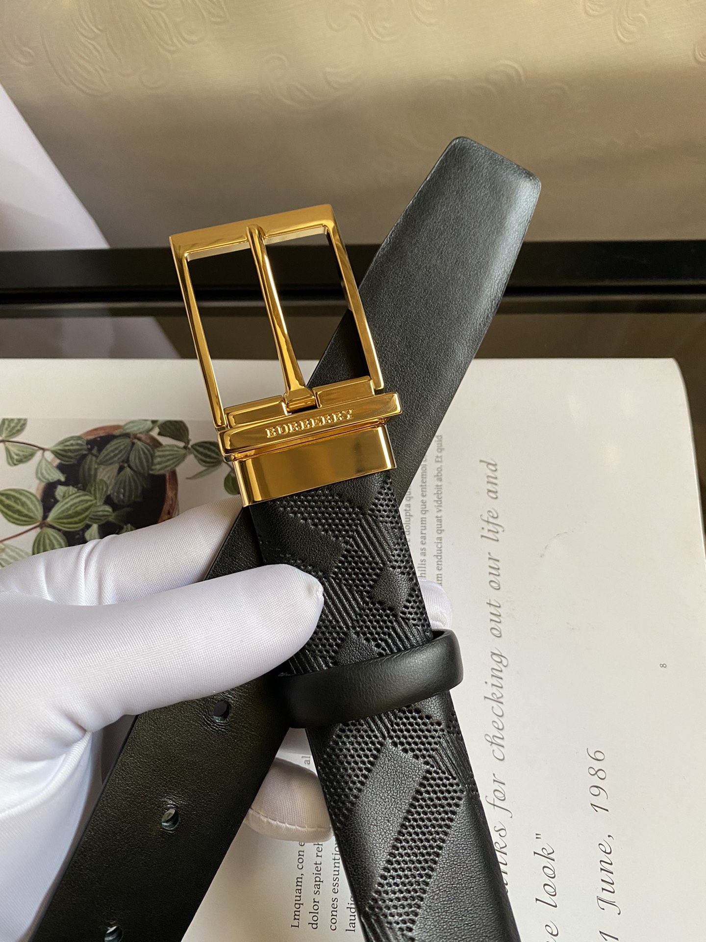 B*urberrry Belts Top Version 35MM