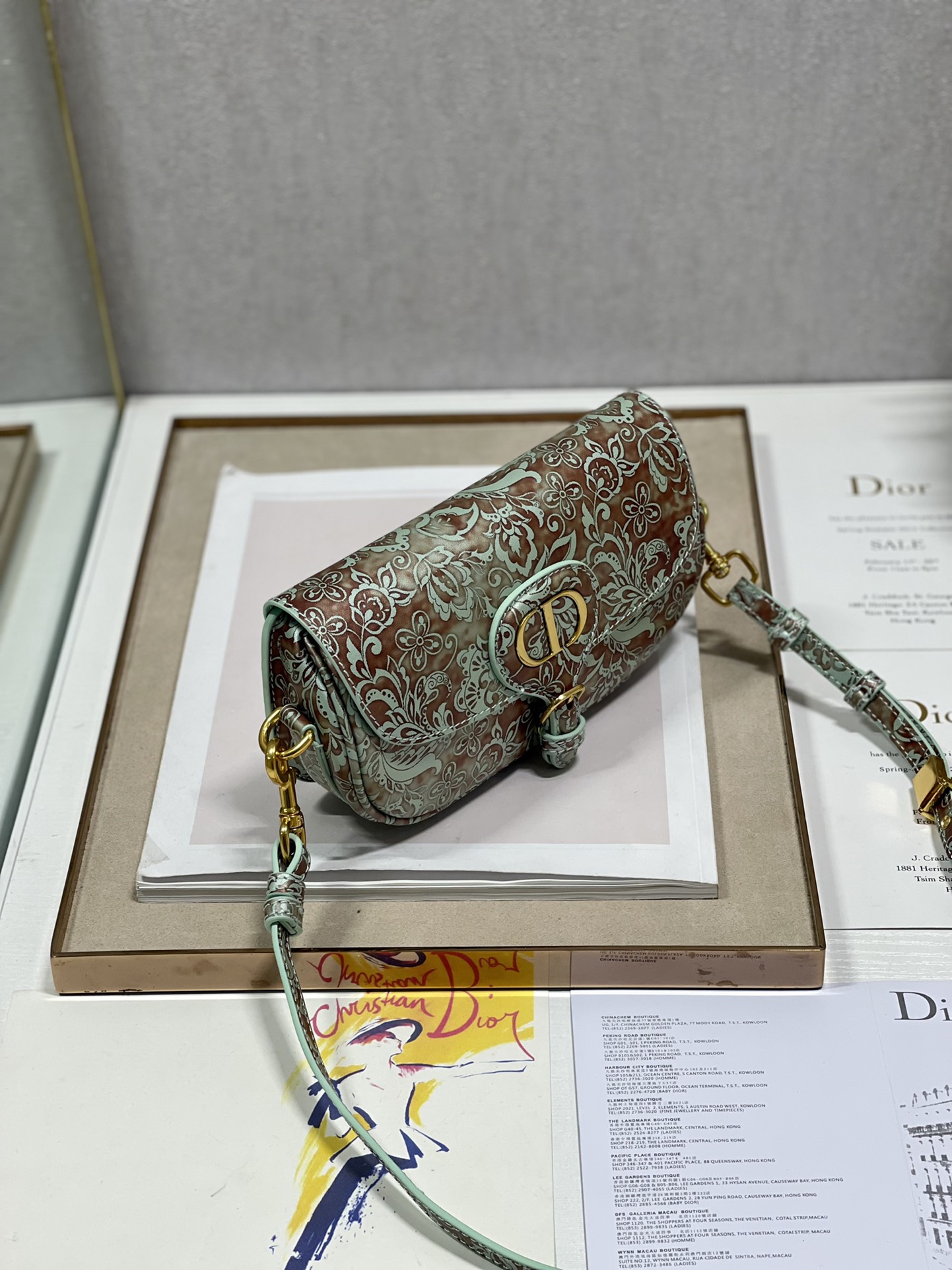 D*ior Bag Top Quality 21*5*12CM