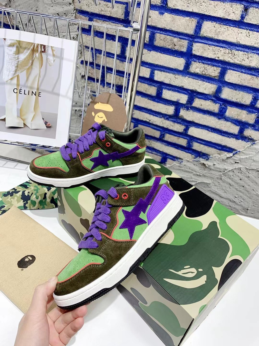 Men Women B*ape Top Sneaker