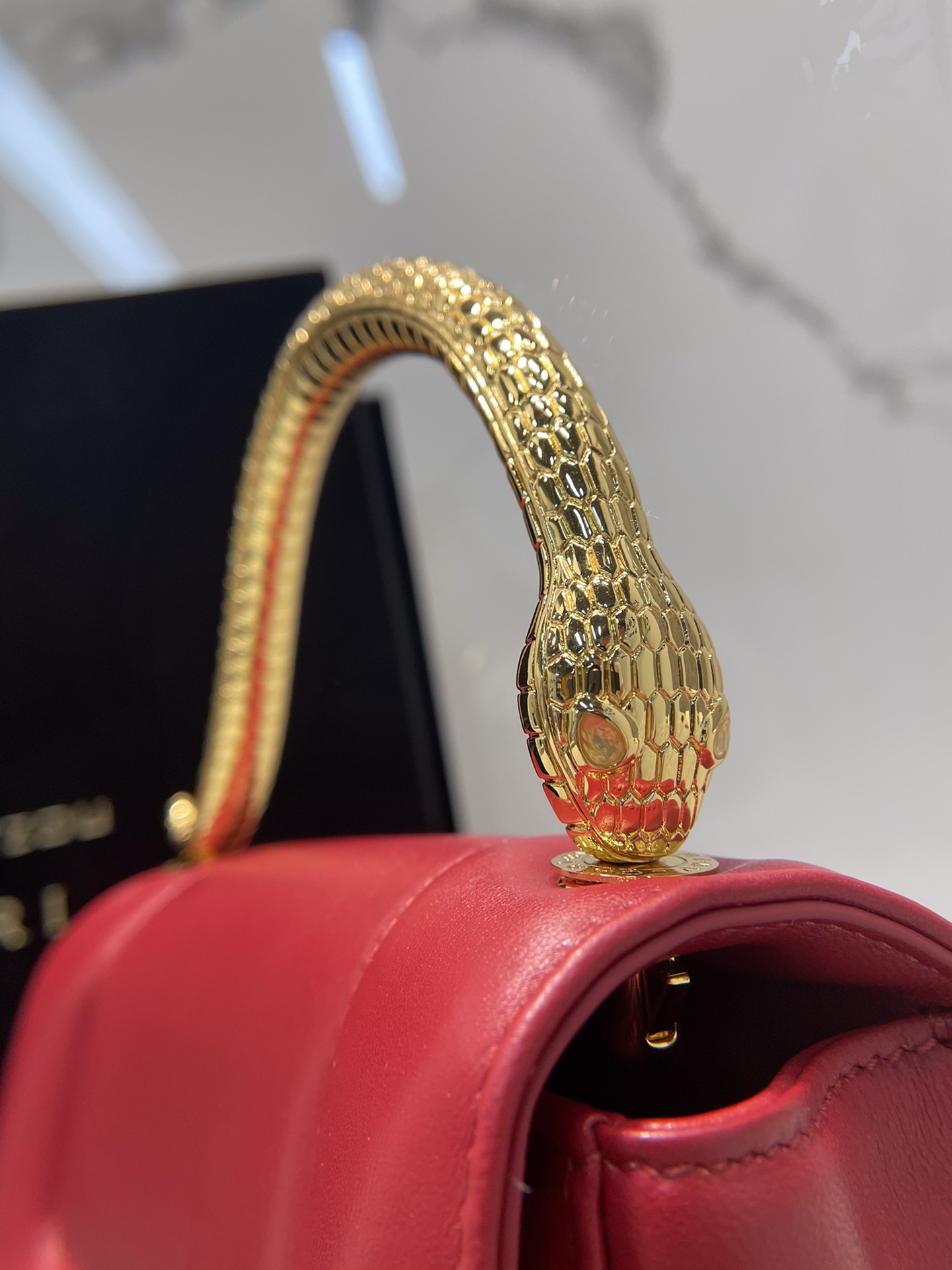 B*vlgari Top Quality Bag 19.2*15*6CM