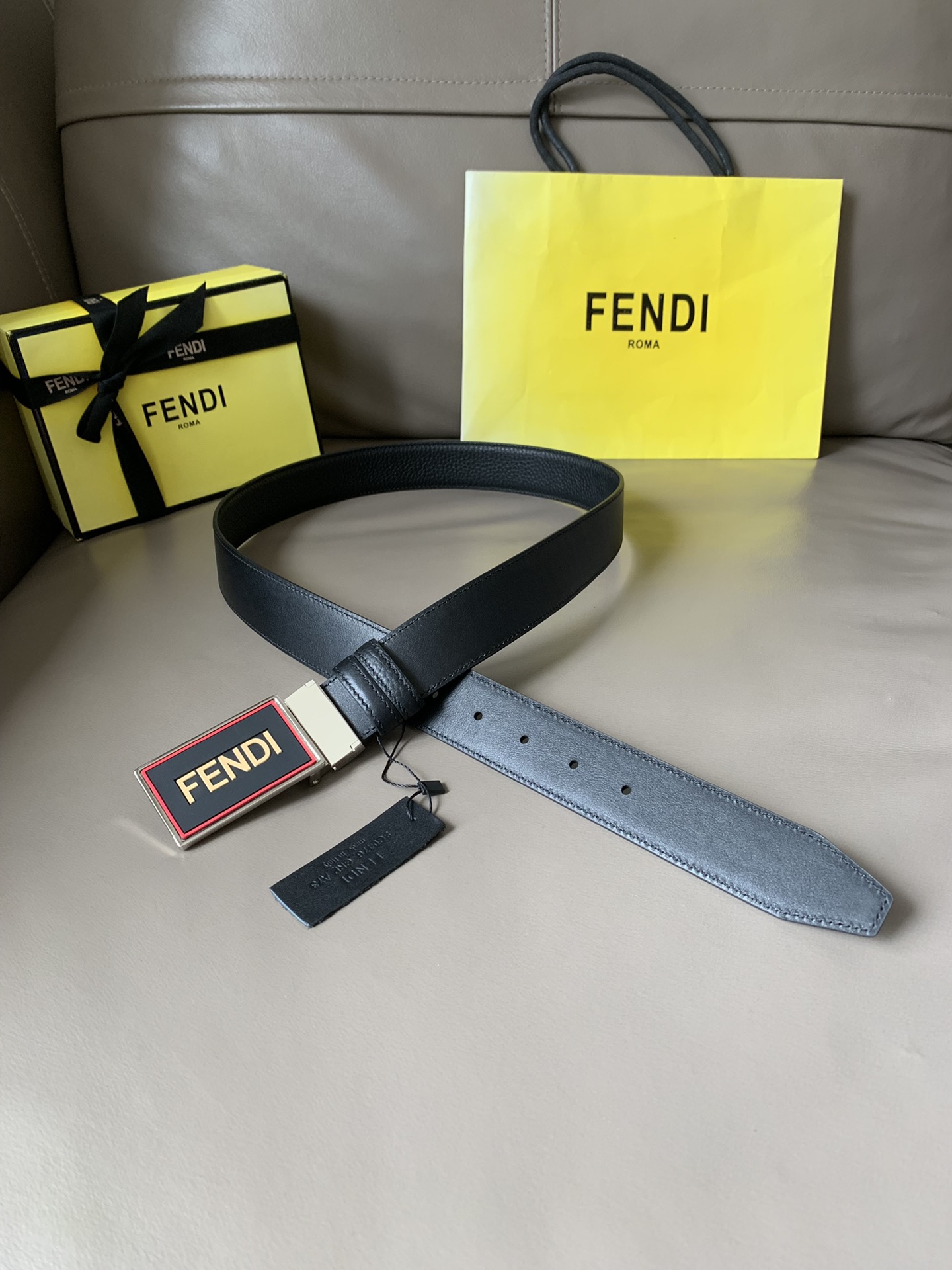 F*endi Belts Top Quality 34MM