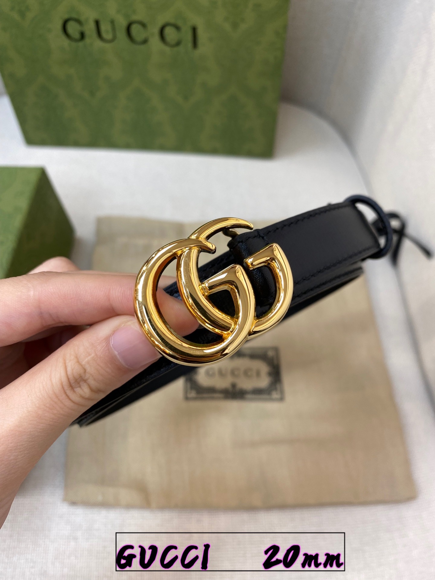 G*ucci Belts Top Quality 20MM