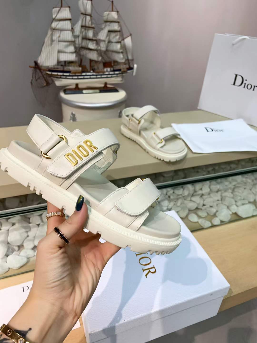 Women D*ior Top Sandals