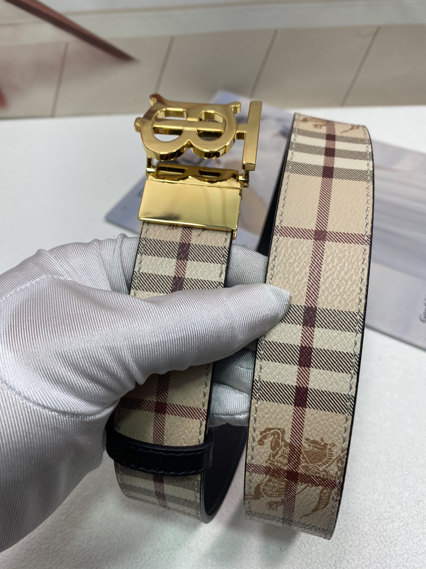 B*urberrry Belts Top Version 35MM