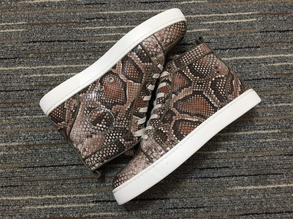 C*ristian L*uboutin Python Sneaker