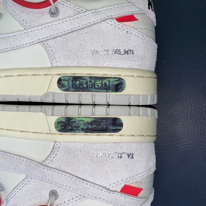 from O*ff-W*hite x Nike Dunk Low