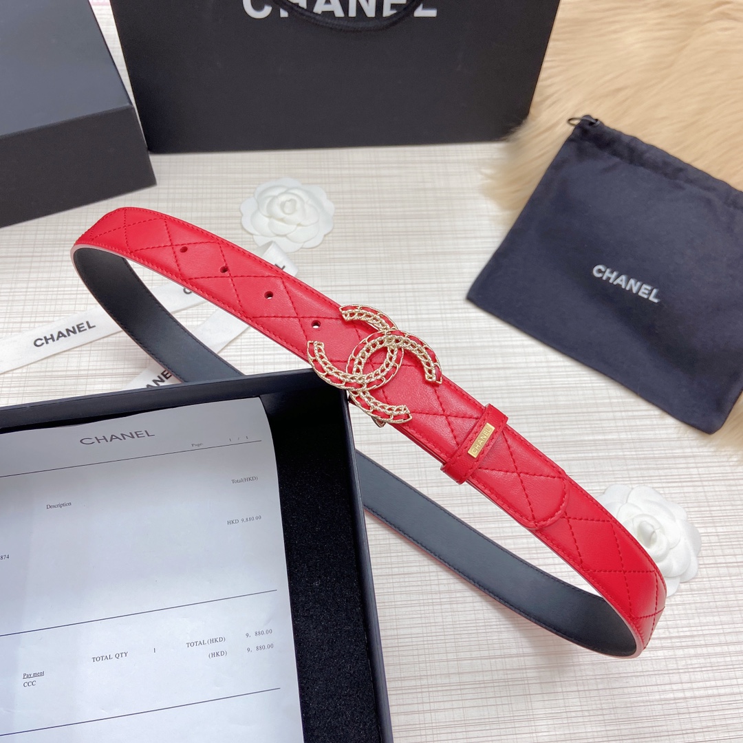 C*hanel Belts Top Quality 30MM