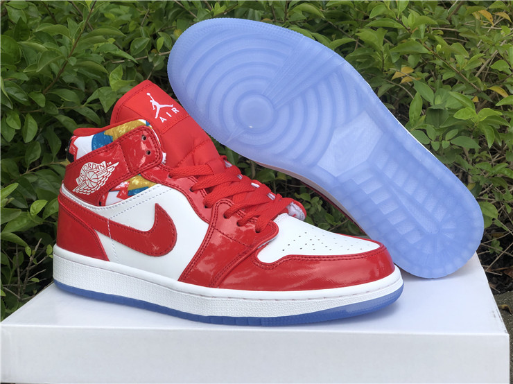 Air Jordan 1 Mid Red Patent 2021 DC7294-600