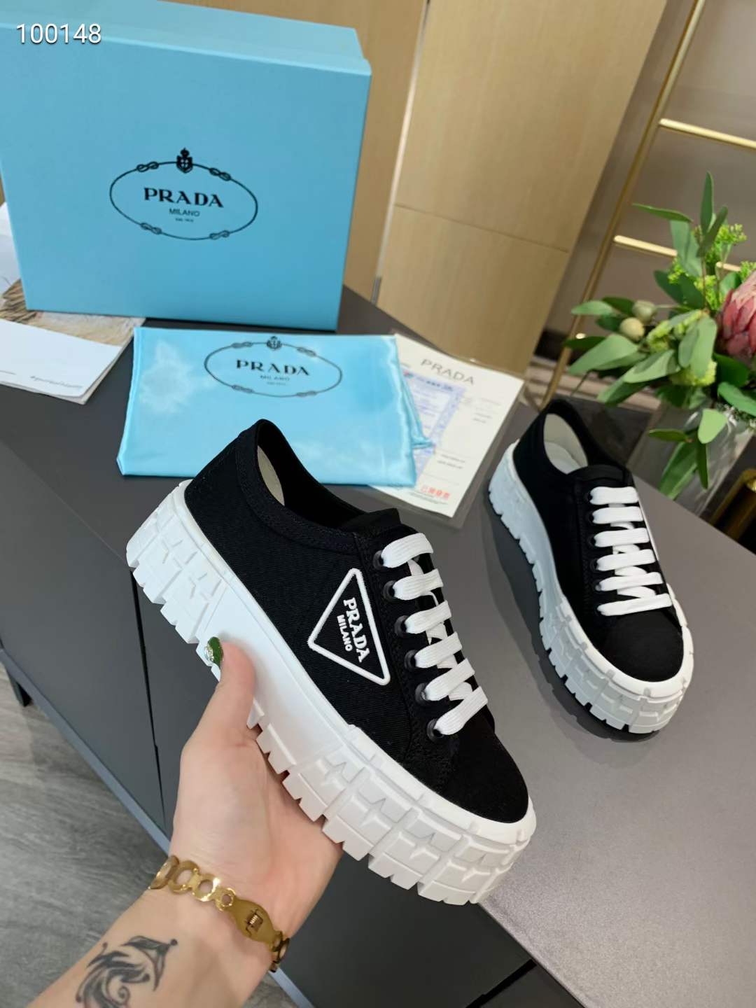 Women P*rada Top Sneaker