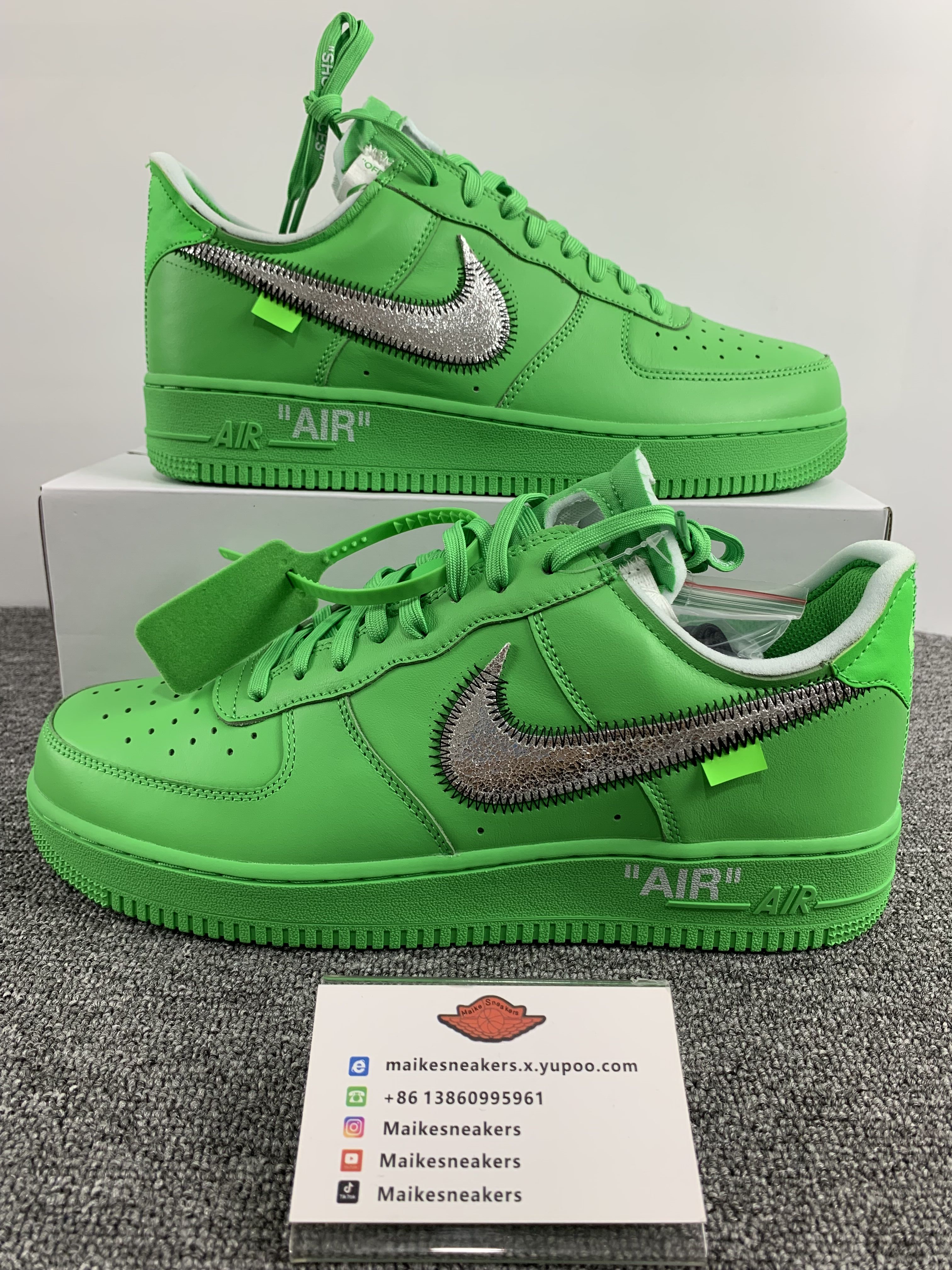 from off-white &nike air force 1 low grreen