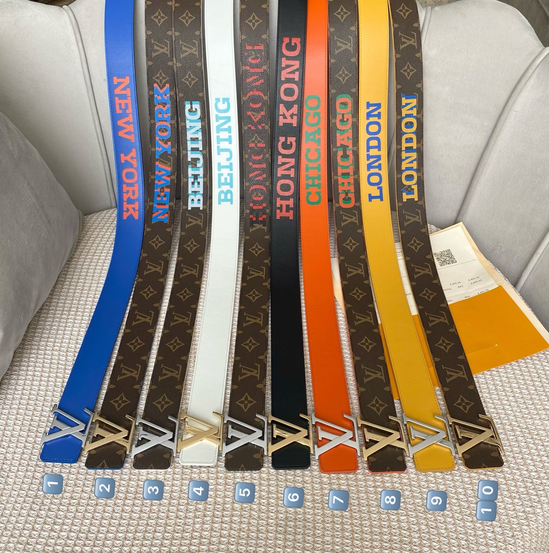 L*ouis V*uitton Belts Top Quality 40MM