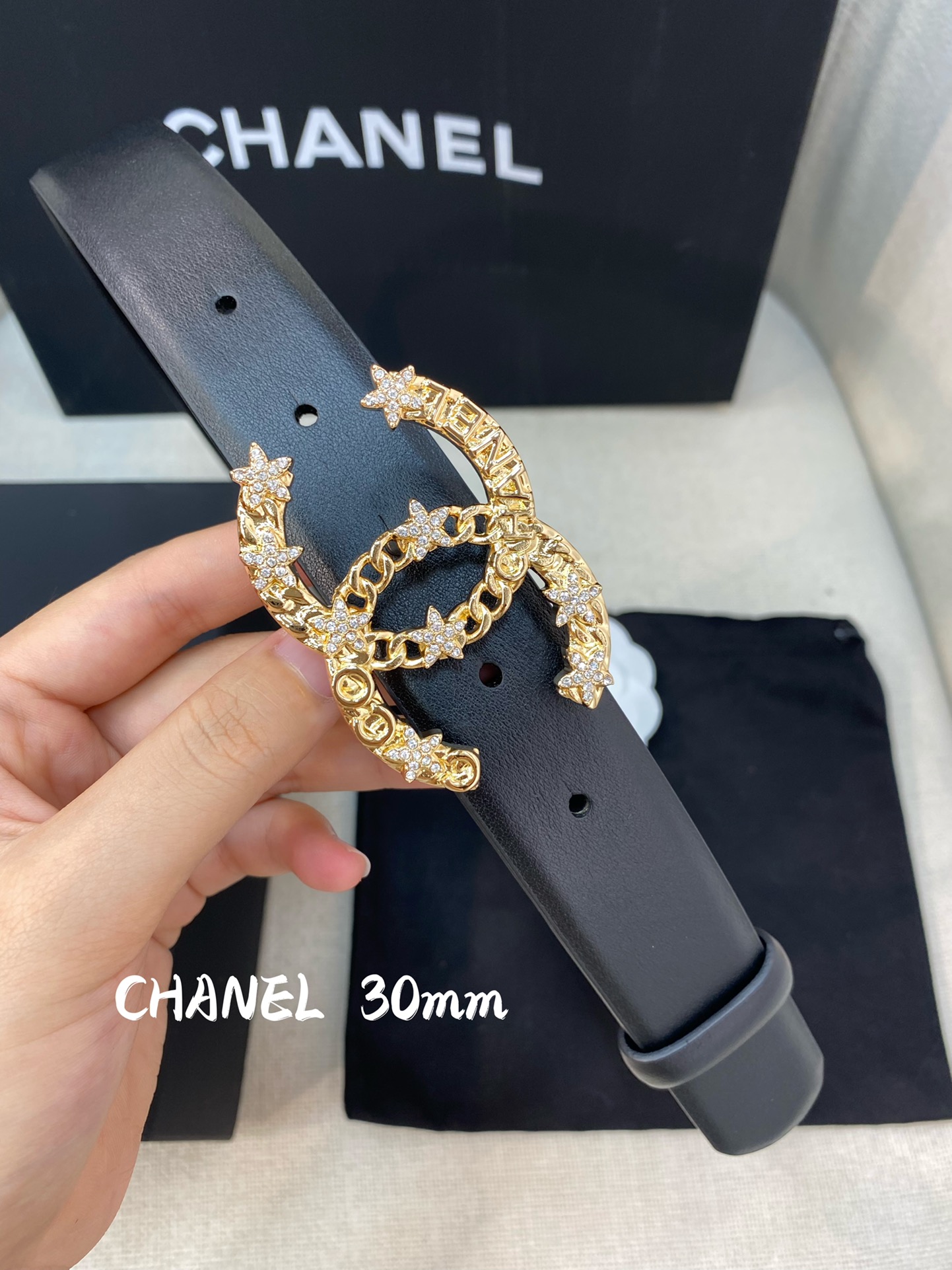 C*hanel Belts Top Quality 30MM