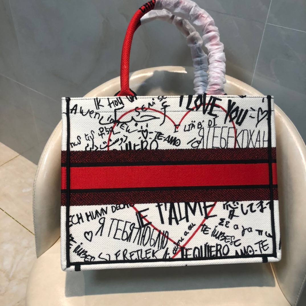christian d*ior book tote Lady handbag Top Quality 36.5*28*17.5CM 41.5*35*18CM