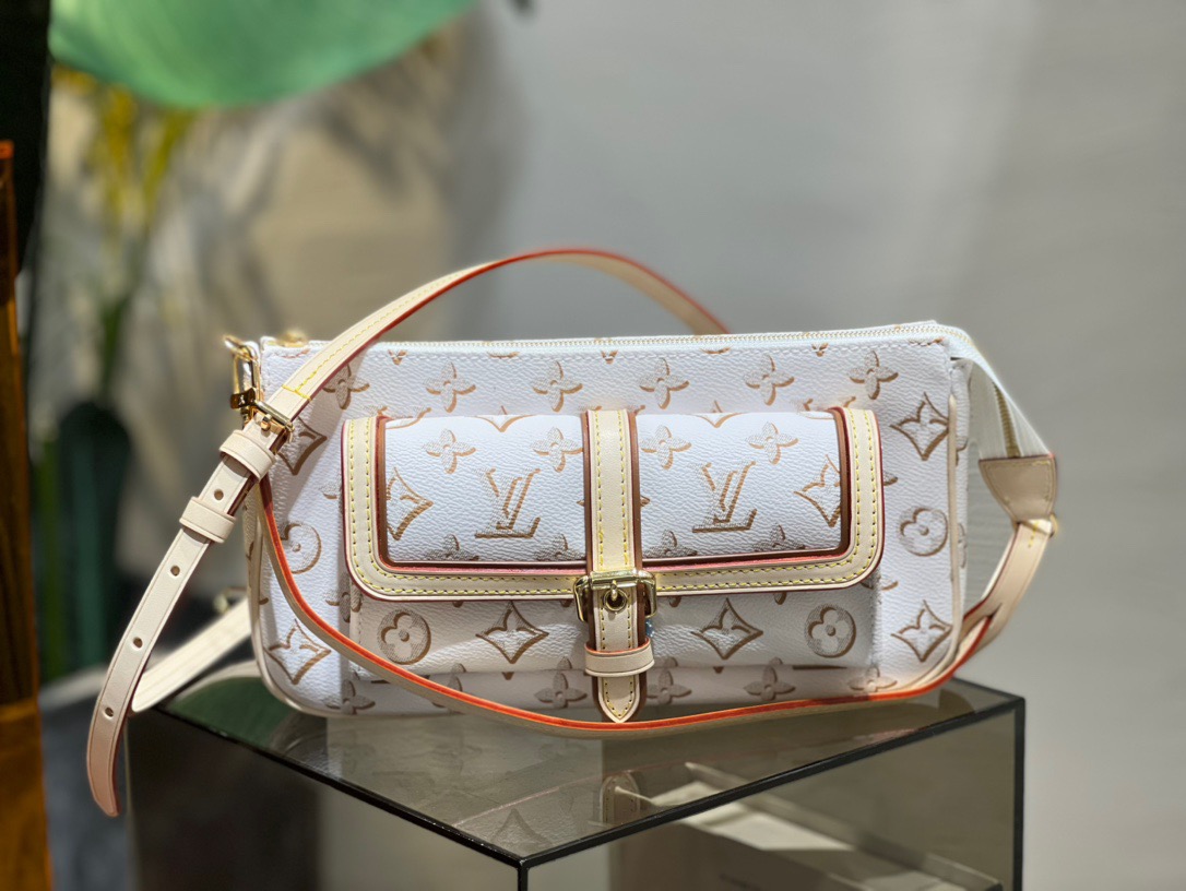 Lady L*ouis V*uitton buci handbag Top Quality27*14*6cm