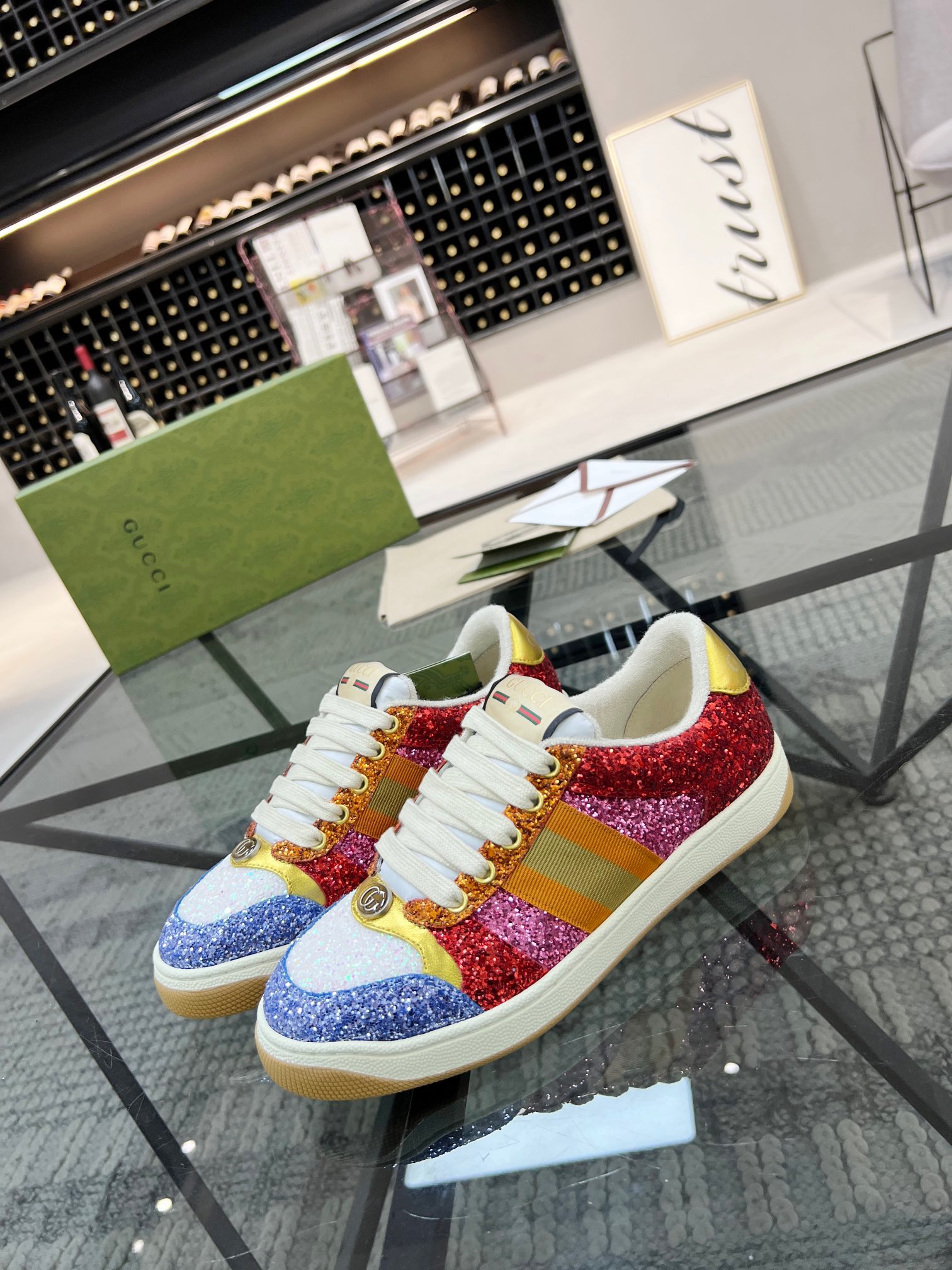 Men Women G*ucci Top Sneaker