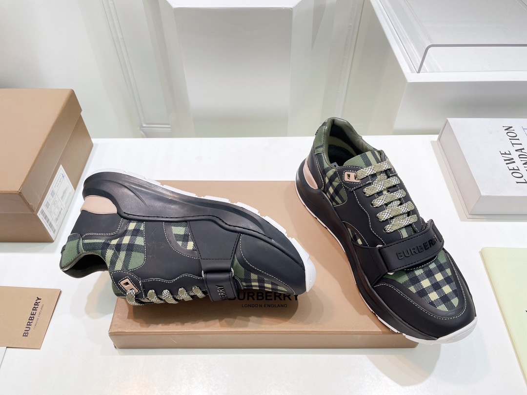 Men Women B*urberry Top Sneakers