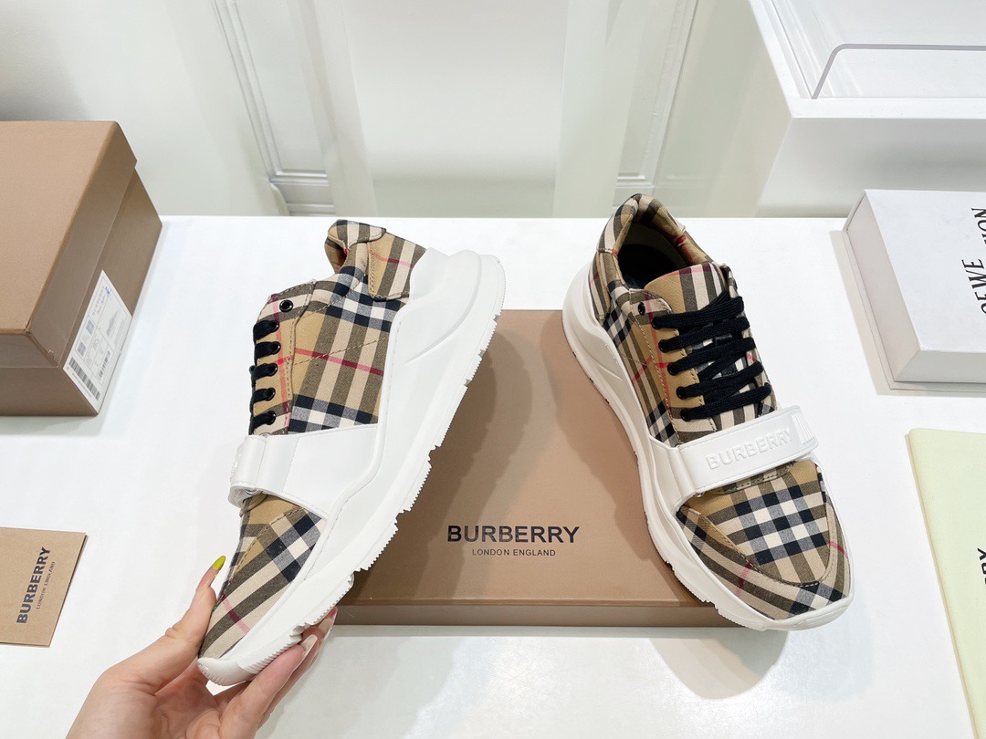 Men B*urberry vintage Top Sneakers