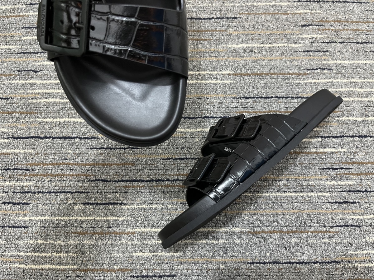 Men B*alenciaga Top Slippers