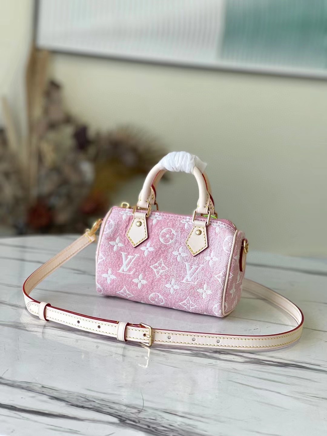 Lady L*ouis V*uitton nano speedy handbag Top Quality M81213 16*10*7.5CM