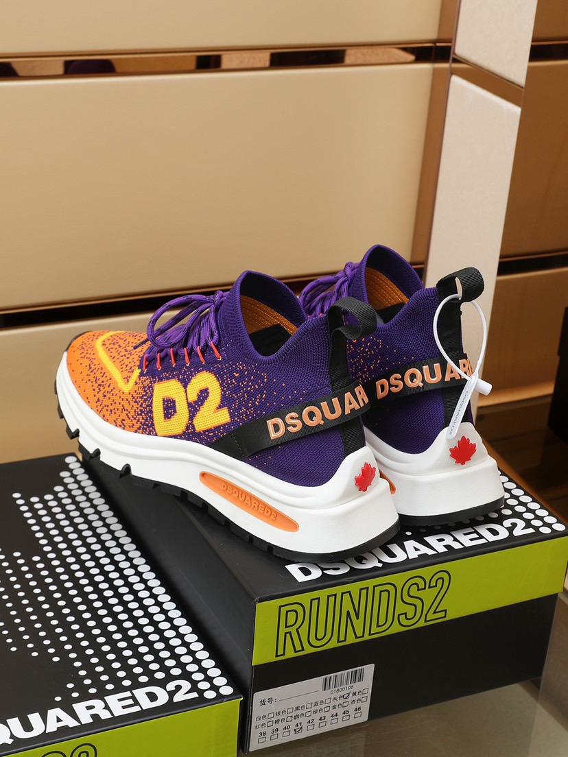 Men Women D*SQUARED2 match Top Sneaker