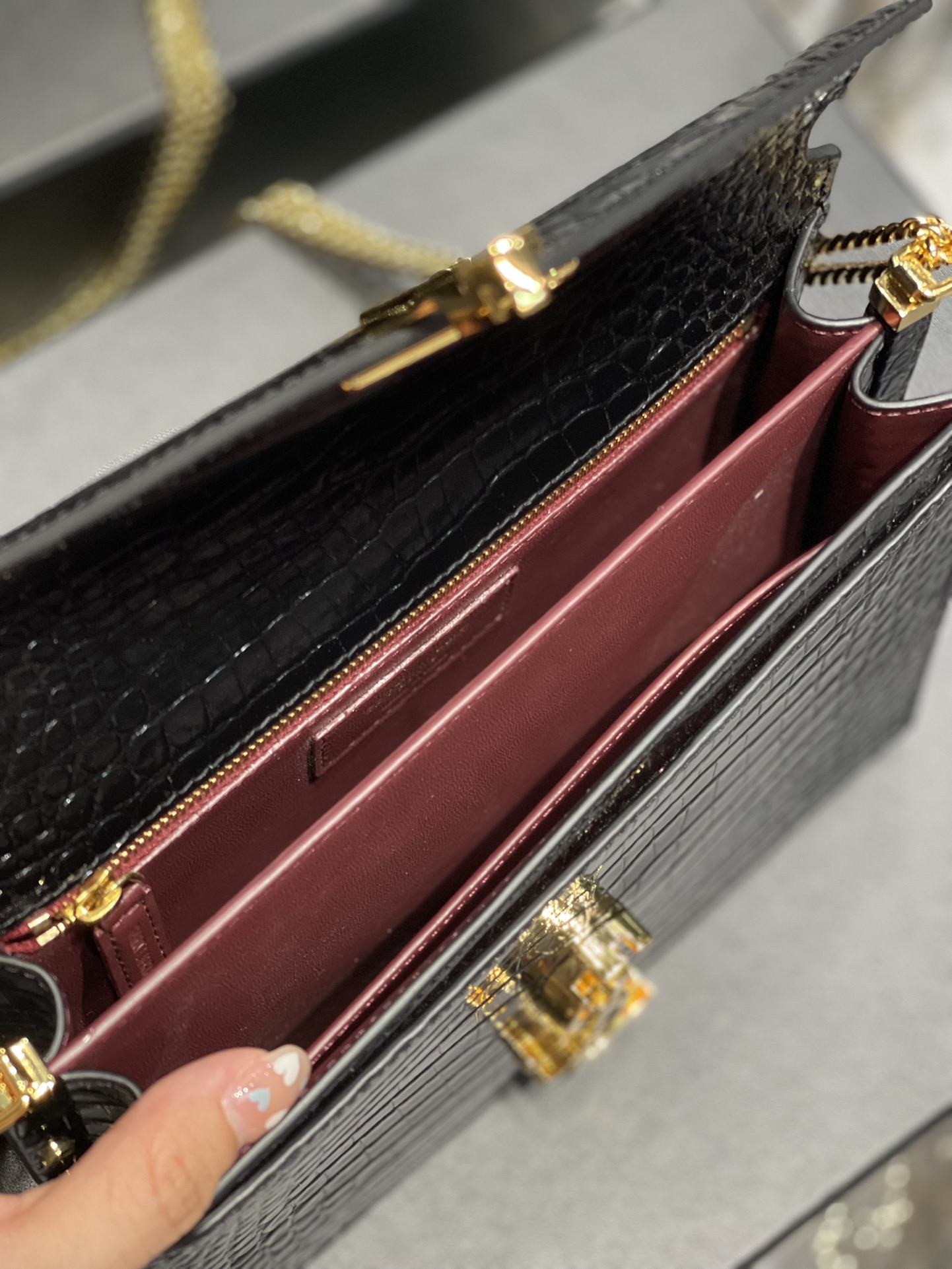 Y*SL Top Bag 22*16.5*5.5cm