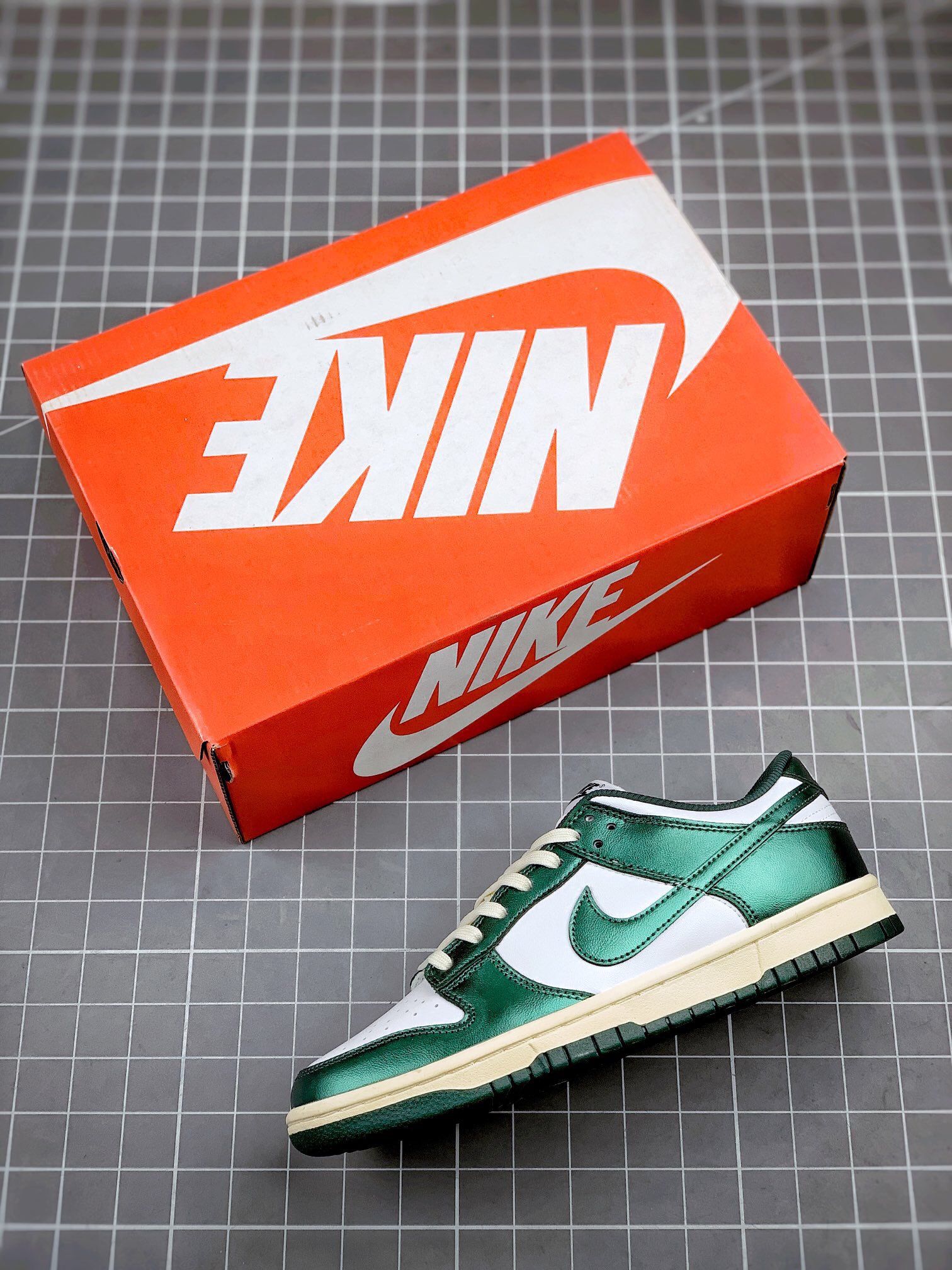 from NIKE dunk low vintage green