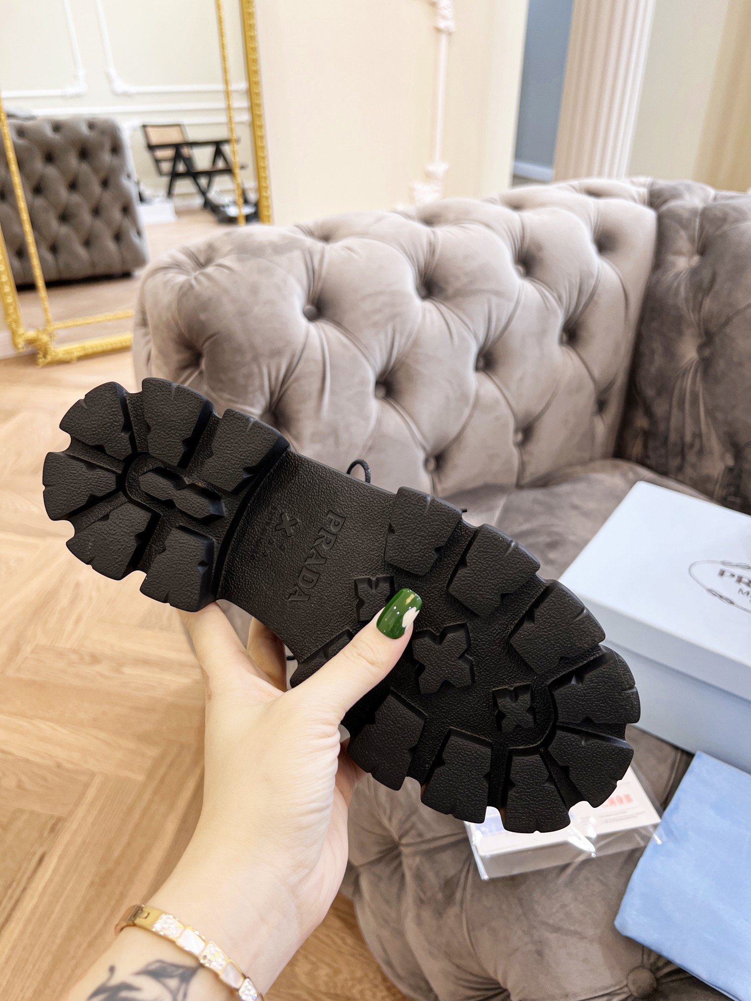 Men Women P*rada Top Sneaker