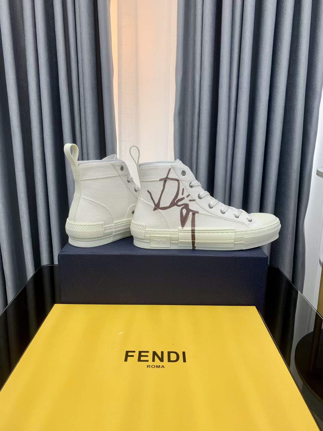 Men Women D*ior Top Sneakers