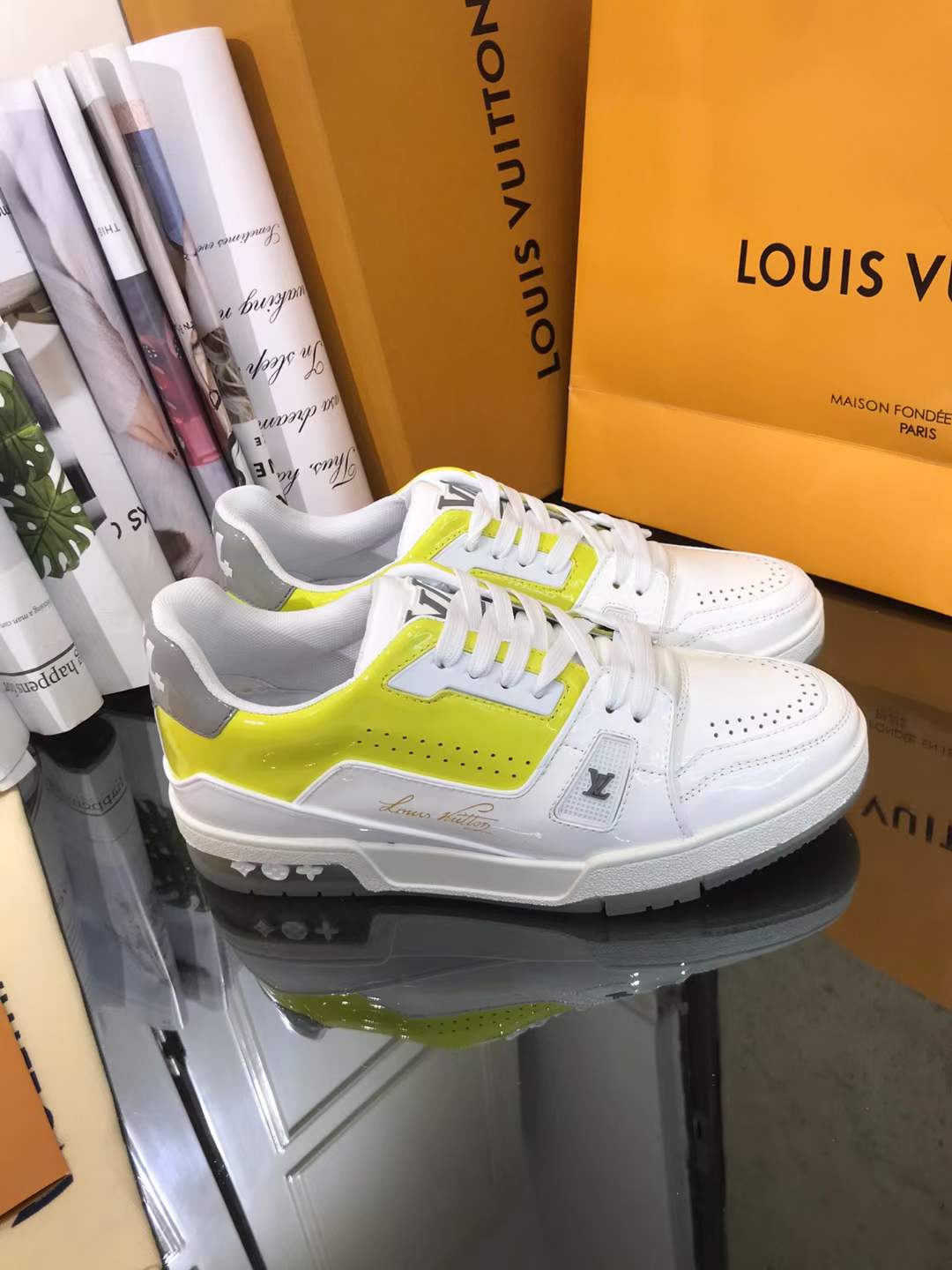 Men Women L*ouis V*uitton Top Sneakers