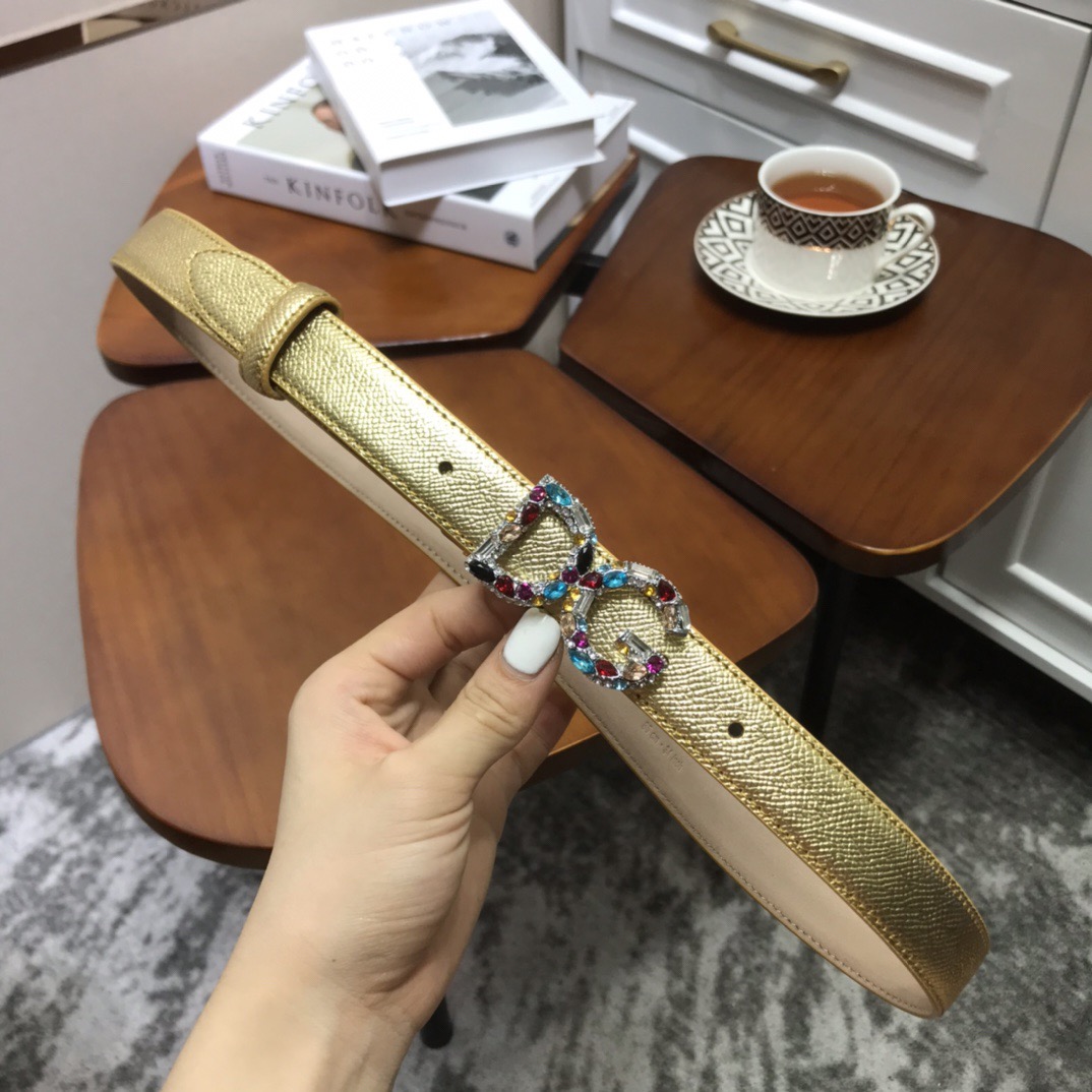 D&G Women Belts 25MM Maikesneakers