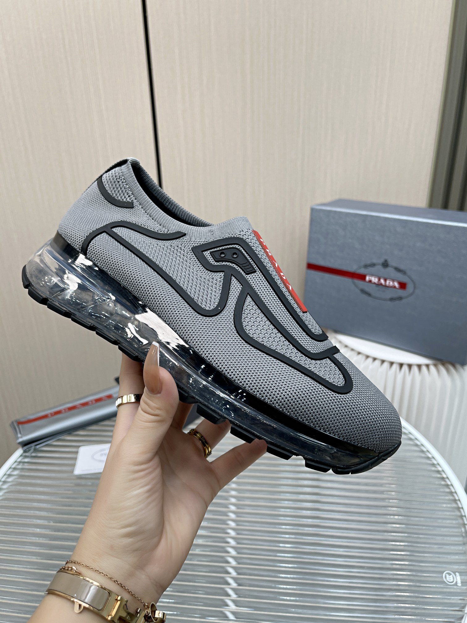 Men P*rada Top Sneaker （ ）