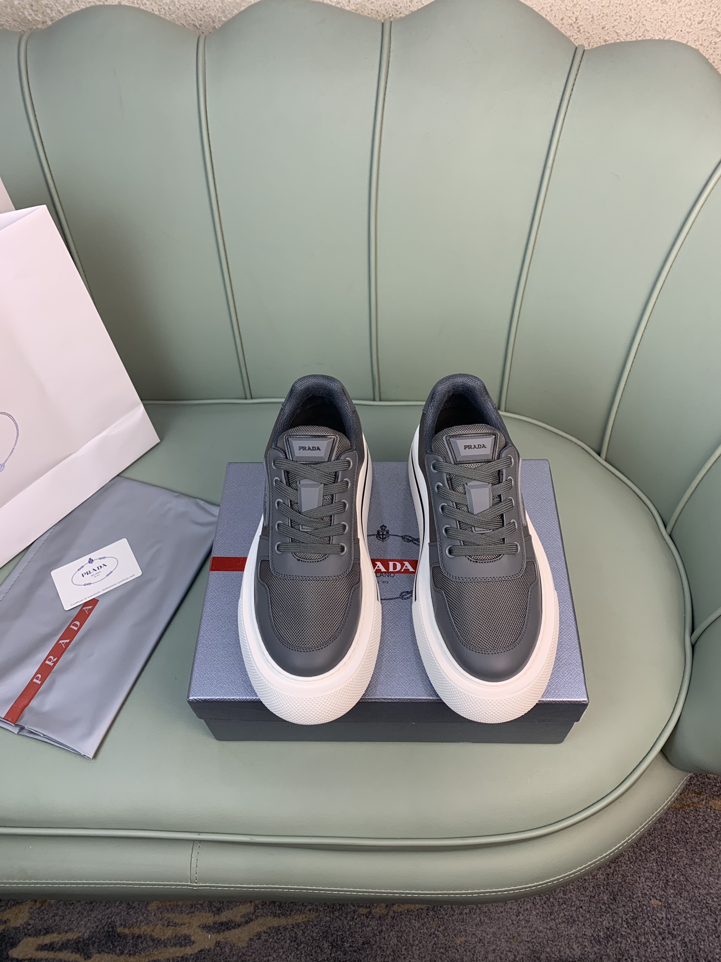 Men P*rada Top Sneaker ( )