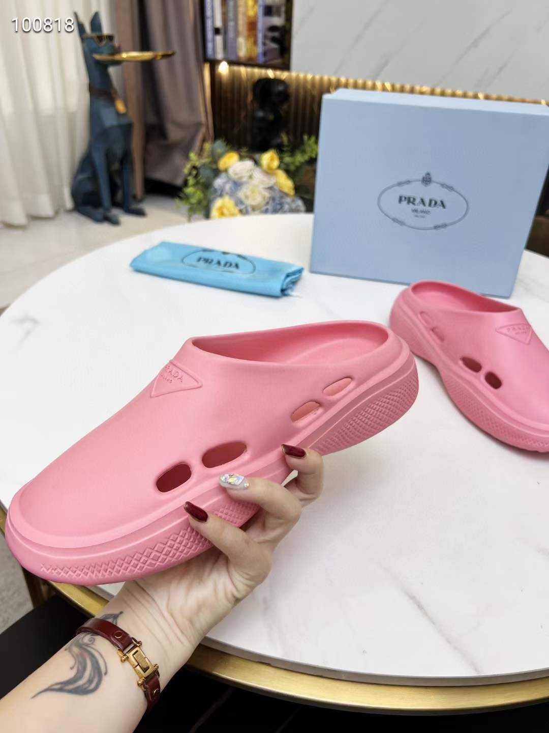 Men Women P*rada Top Slippers （ ）