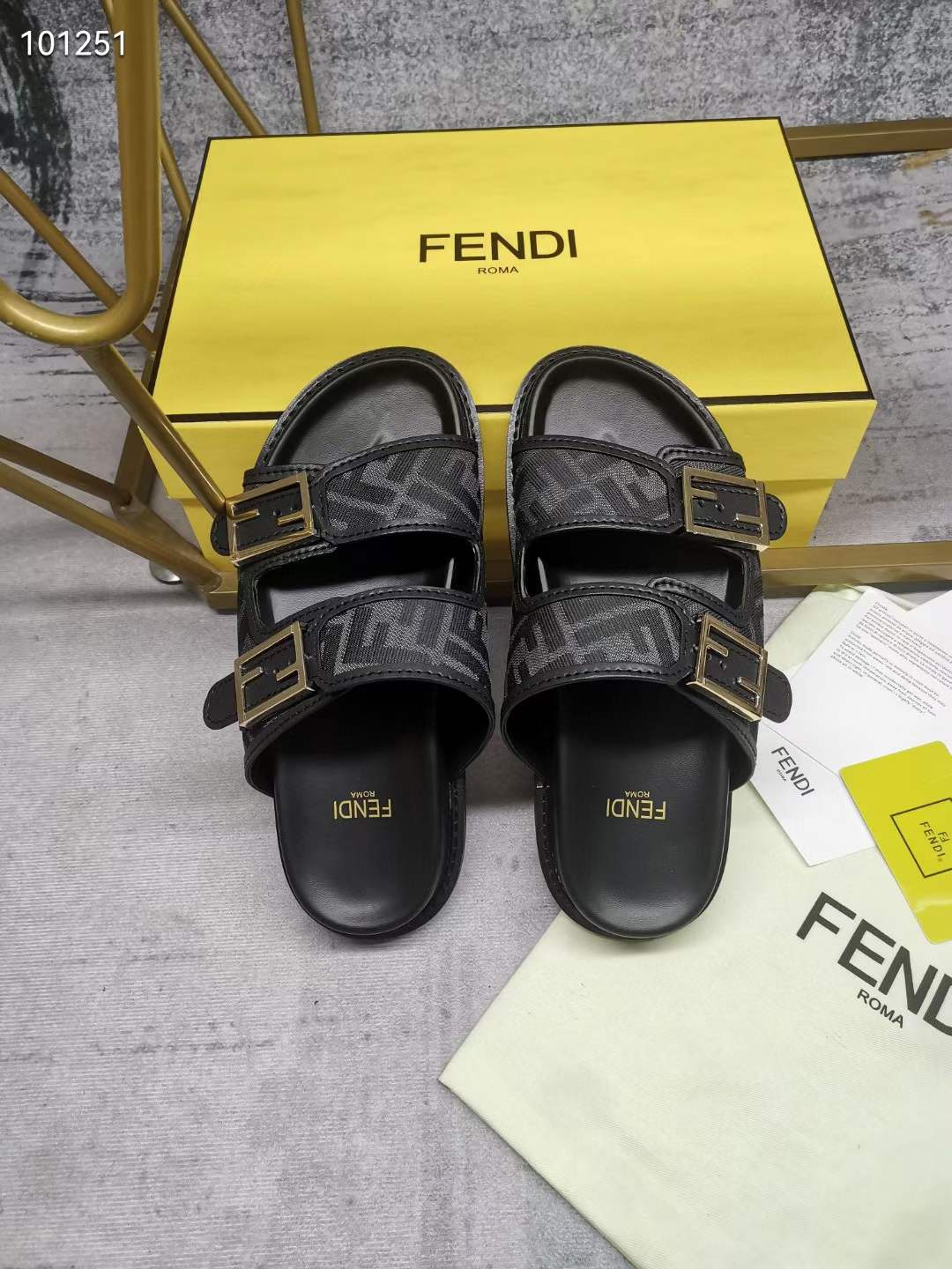 Women Men F*endi Top Sandals （ ）