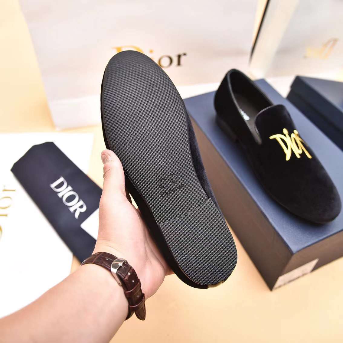 Men D*ior Top Sneaker（）